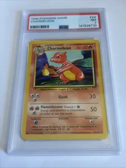 1999 Pokemon Game Charmeleon #24 PSA 7 - Image 1