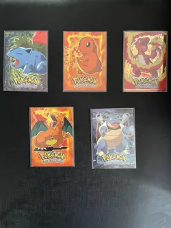 Pokemon TCG Topps 1999 Lot 2, 4, 5, 6, 9 Charizard-Charmeleon Foil-see pictures - Image 1