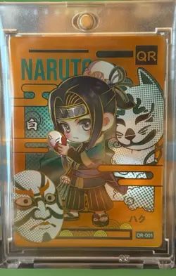 Naruto Kayou Doujin QR Secret Rare Haku Gold Foil Trading Card - Image 2