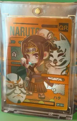 Naruto Kayou Doujin QR Secret Rare Haku Gold Foil Trading Card - Image 4