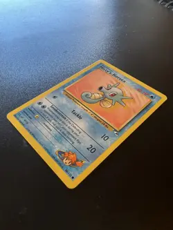 Misty’s Horsea 86/132 Gym Heroes Unlimited 2000 Pokemon Card Common LP - Image 3