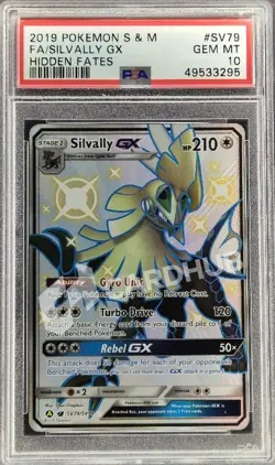 CARTA POKEMON SILVALLY GX SV79 HIDDEN FATES ENG PSA 10 TCG CARD - Image 1