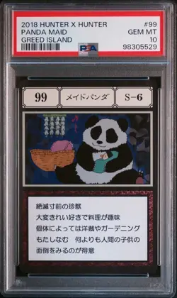 PSA 10 No.99 S-6 Maid Panda Hunter Greed Island Card Gem Mint - Image 1