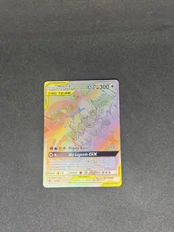 Pokemon TCG Moltres Zapdos Articuno GX 69/68 Hidden Fates Rainbow Near Mint - Image 1