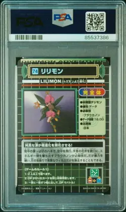 Digimon Adventure Lilimon PSA 10 Gem Mint Card Game Collectible - Image 2