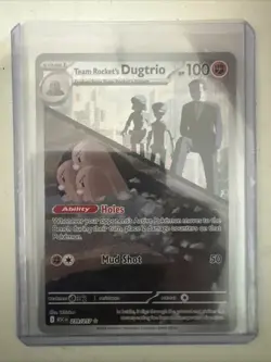 Team Rockets Dugtrio 239/217 - Pokemon TCG - Ascended Heros Illustration Rare - Image 1