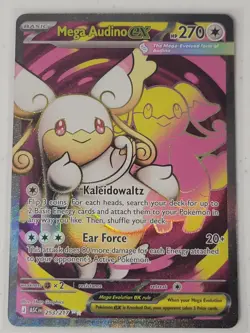 Ascended Heroes Mega Audino Ex Double Rare Pokemon Card Mint Condition - Image 2