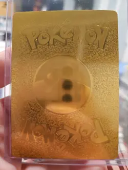 Alolan Golem GX Gold Foil Fan Art Textured Collector Pokemon Card 102/111 HP250 - Image 2