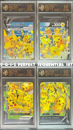 Pokemon Pikachu V-Union Perfect Sequential Set Promo 2023 RPA 10 Chinese Card - Image 1