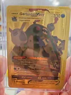 Garbodor Vmax Gold Foil Fan Art Textured Collector Pokemon Card 101/203 HP330 - Image 1
