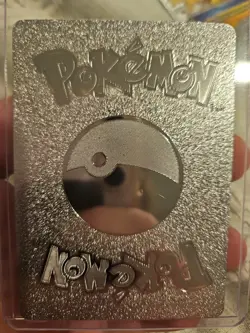 Pikachu Silver Fan Art Vinyl Collector Pokemon Card Static Shock 074/073 - Image 2