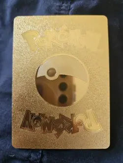 Pikachu Gold Foil Fan Art Textured Collector Pokemon Card HP80 076/073 - Image 2