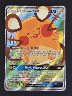 Dedenne GX 195A/214 Alternate Full Art Unbroken Bonds Pokemon Card NM - Image 2