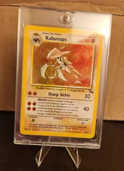 Pokemon TCG Kabutops Holo Rare Vintage Card 9/62 Fossil WOTC 1999 LP CGA 7 - Image 1