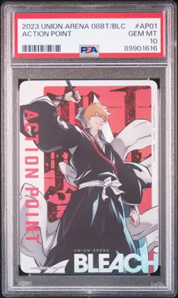 Kurosaki Ichigo Bleach Action Points Holo PSA10 Union Arena Card - Image 1