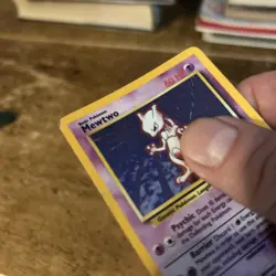 Mewtwo 10/102 Base Set Played Condition Pokemon Card Holo - Image 2