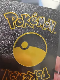 Pokemon Charizard V Black Foil Fan Art Vinyl Textured Collector Display Card - Image 3