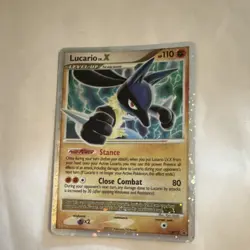 Pokemon Lucario LV.X DP12 Pokemon Promos Promo Level-Up Holo Card English - Image 1