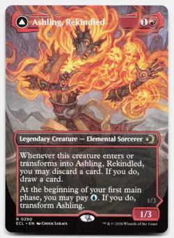 Ashling, Rekindled (Borderless) 290 Rare Lorwyn Eclipsed Magic: The Gathering NM - Image 1
