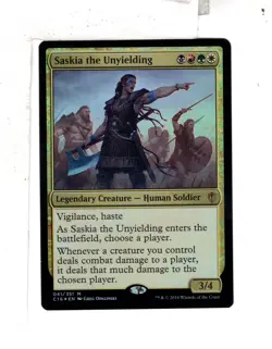 MTG SkeenAB Saskia the Unyielding FOIL from Commander 2016. NM. - Image 1