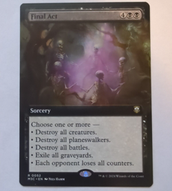 {1x} ~ Final Act ~ NM Extended Art MTG Commander Modern Horizons 3 *Startropic* - Image 1