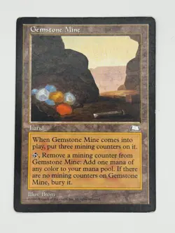 Gemstone Mine Weatherlight MTG MP Magic The Gathering - Image 1