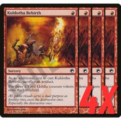 MTG Kuldotha Rebirth (Scars of Mirrodin) 96/249 (NEAR MINT) (4X) - Image 1