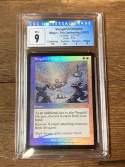 VENGEFUL DREAMS (FOIL) - Torment (TOR) CGC 9 Mint Magic The Gathering MTG graded - Image 1
