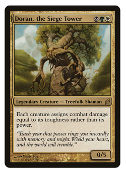 MTG - 1 x Doran, the Siege Tower - Rare Treefolk Shaman - Lorwyn (LRW) - MP - Image 1