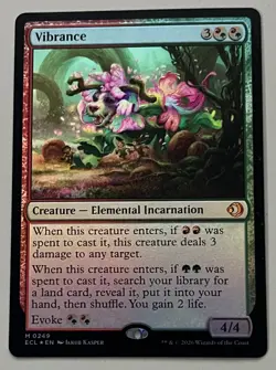 MTG Lorwyn Eclipsed Vibrance Creature MYTHIC FOIL #0249 - Image 1