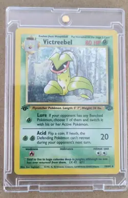 Victreebel 14/64 Jungle 1st Edition Holo Rare 80 HP English 1999 Sugimori - Image 1