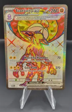 Pokemon TCG Toxtricity ex 227/182 Ultra Rare Holo NM - Paradox Rift - Image 1