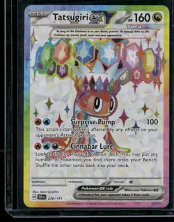 Tatsugiri Ex 2024 Surging Sparks #226/191 SSP Ultra Rare Pokemon Card - Image 1