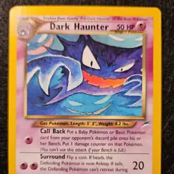 Pokemon TCG Dark Haunter 36/105 Neo Destiny Uncommon Stage 1 Regular 50 HP - Image 2