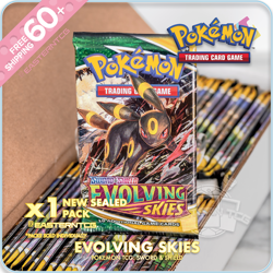 BOOSTER PACK Evolving Skies – Pokemon TCG Official ENG – Sealed New 2021 - Image 1
