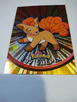 Vulpix #37 Pokemon Topps Series 1 Sun Rays Holo Foil 1999 Near Mint - Image 1