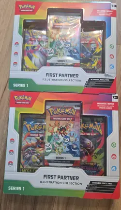 Pokemon First Partner Illustration Collection Series 1 Sealed Box X2 - Image 1