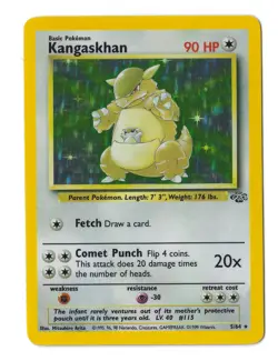 Kangaskhan 5/64 Jungle Holo Rare Pokemon Card WOTC 1999 LP - Image 3