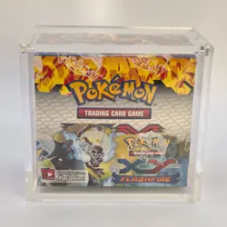 Sealed XY Flashfire Booster Box Pokemon Booster Box with Acrylic - Image 1