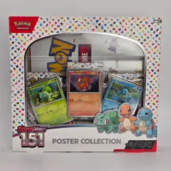 Sealed 151 Poster Collection Box 3 Packs Scarlet & Violet Pokemon TCG - Image 1