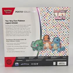 Sealed 151 Poster Collection Box 3 Packs Scarlet & Violet Pokemon TCG - Image 3
