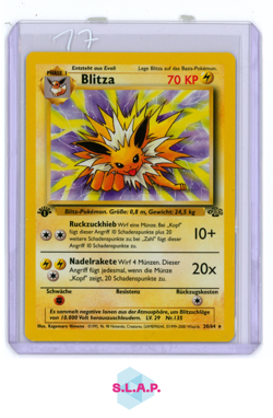 BLITZA POKEMON 20/64 1ST EDITION JUNGLE 1999 GERMAN - Image 1