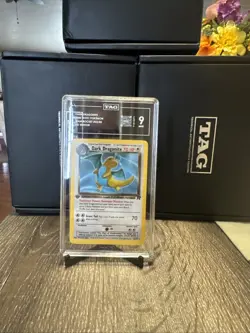 2000 POKEMON ROCKET 1ST ED #22 DARK DRAGONITE TAG 9 - Image 1