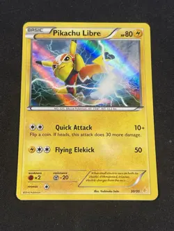 Pokemon TCG Pikachu Libre 30/30 XY Trainer Kit 2016 Holo Promo - Image 1