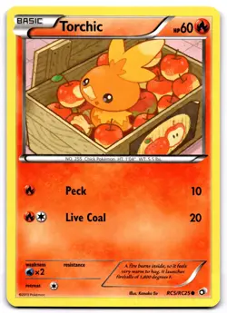 TORCHIC RC5/RC25 HOLO COMMON LEGENDARY TREASURES: RADIANT COLLECTION POKEMON LP - Image 1
