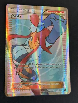 Pokemon TCG Skyla 122/122 XY Breakpoint Full Art Trainer LP - Image 2