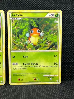 Pokemon Tcg Ledian 25/123 & Ledyba 71/123 Heartgold & Soulsilver Non Holo - Image 3