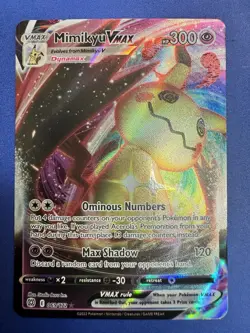Pokemon TCG Mimikyu VMAX 069/172 Brilliant Stars Ultra Rare Holo NM! - Image 1