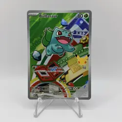 Pokemon Bulbasaur 037 First Partner Illustration Full Art Holo Promo - Image 1