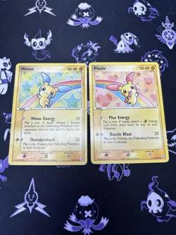 Pokemon Plusle & Minun EX Hidden Legends 2004 67/101 69/101 Matching Pair Set - Image 2